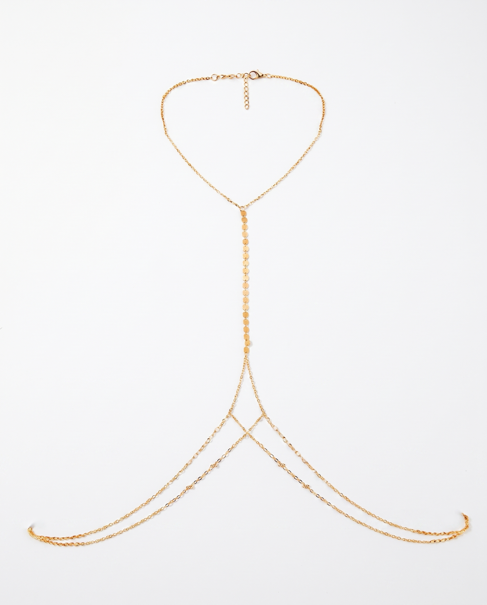 Cascata Body Chain in gold — alternate view